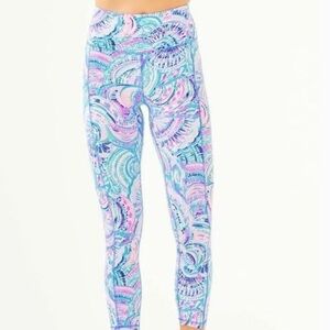 Lilly Pulitzer Happy as a Clam High-rise Midi Weekender Leggings XXL